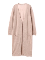 Ｔｅｎ／Ｎハイゲージロングニットカーディガン/ベージュ(040)