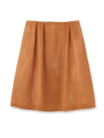 スクエアレースフレアミディスカート/ホワイト系(002)