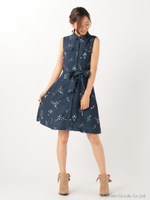 【steady.9月号掲載】すずらんプリントジレンピ/白系花柄