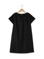 エンボスチェックワンピース/ブラック(219)