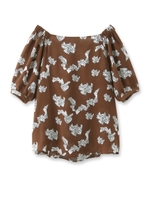 グラフィックプリントブラウス/レモンイエロー(131)