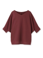 メッシュ編みドルマンプルオーバー/ベビーピンク(071)