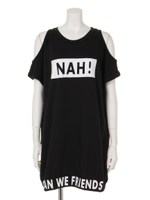 オフショルロングTシャツ/オフ