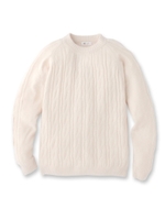 長袖ニットプルオーバー/ホワイト(701)