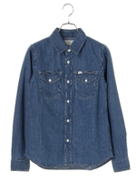 【Lee×earth】ワークデニムシャツ/ライトインディゴ