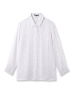 シアーチェックシャツ/ベビーピンク(071)