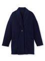 ショールカラーロング丈ジャケット/ネイビー(093)
