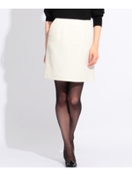 チェックツイードスカート/キャメル(441)