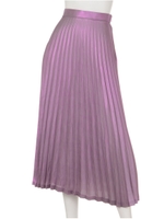 メタリックプリーツスカート/PINK