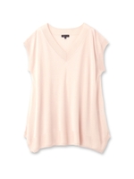 [L]ハイゲージAラインニット/ピンク系(070)