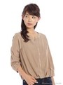 ブラウスブルゾン/ベージュ