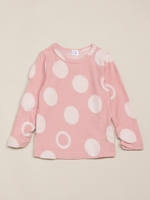 ポコパイルジャガード 9.5分袖Tシャツ/杢グレー