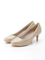 【ストレスフリー】【足幅ゆったり3E】ビジューリングヒールパンプス/GOLD