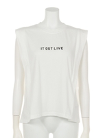 サイドパネルノースリTOPS/WH