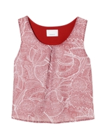 【O】シフォンPTタンクTOP/KHAKI