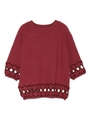 スカラップニットトップス/GRY