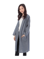 ◆トッパーシャツコートワンピース/ネイビー(393)