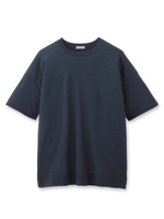 ドロップショルダーコットンTシャツ/カーキ(027)