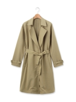 トッパートレンチ風コート/カーキ(027)