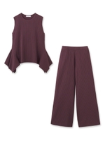 ノースリニットセットアップ/ネイビー(093)