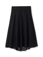 ケミカルフラワースカート/ブラック(019)