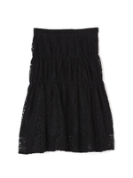 《EDIT COLOGNE》オータムカラーレーススカート/ブラック(010)