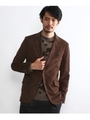 [TALL&LARGEサイズ]ウルトラスエードジャケット/ダークブラウン(043)