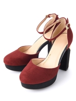 ＰＪ／プレートヒールパンプ/カーキ