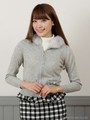 きらめくニットパーカー/ライトグレー