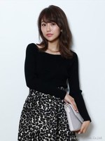 バックカシュクールニット/チャコールグレー