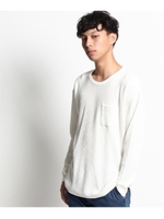 ビックワッフルカットソー/カーキ(027)