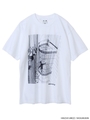 【楳図かずお】X-girl×KAZUO UMEZZ CITY S/S MENS TEE/ホワイト