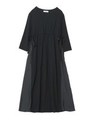SIDE SLIT LONG DRESS/アッシュ