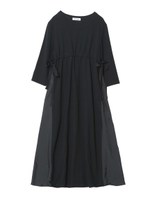 SIDE SLIT LONG DRESS/アッシュ