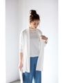 【AZUL by moussy】UVミリオンアイス長袖ショールトッパー/O/WHT