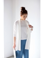 【AZUL by moussy】UVミリオンアイス長袖ショールトッパー/O/WHT