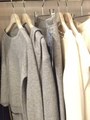 ウールカシミアクルーネックトップ/NAVY