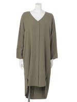 【Omekashi】Vシャツワンピース/KHK