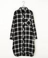 チェックシャツワンピース