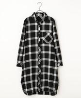 チェックシャツワンピース
