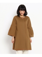 ノーカラーカーディガン/ベージュ系(055)