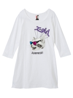 3D CAT B/B TEE DRESS/ホワイト