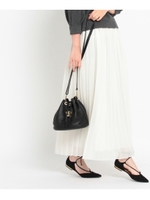 【FLAGSHOPマガジン掲載】シフォンプリーツスカート/ホワイト(002)