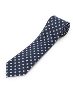 ミニフラワー柄ネクタイ/ブラウン(942)