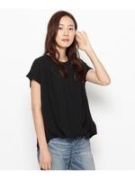 異素材フロントタックブラウス/オフホワイト(003)