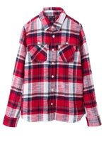 NEP FLANNEL SHIRT/ブラック