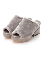 【mystic】ファーサンダル/GRAY