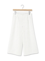 ストライプガウチョパンツ/ホワイト系(302)
