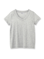 ワイドVネックTシャツ/ライトグレー(011)