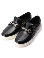 エナメルビット付きローファー/ダークブラウン(043)